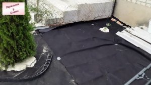 Преображение цветника: установка бордюров, отсыпка