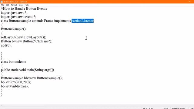 How to handle button events in java AWT. смотреть онлайн