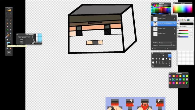 Honeydew on a Stick Speed Art Part 2 Minecraft Head смотреть онлайн