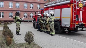 Тренировка по реагированию на пожар в детском саде