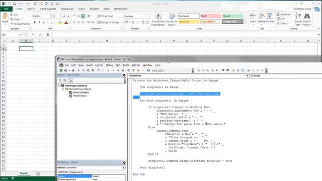 Weekly Excel Hacks - Episode 16 - Automatic Change Log