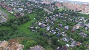 4К Нахабино полёт над мкр  Малина и Красногорский