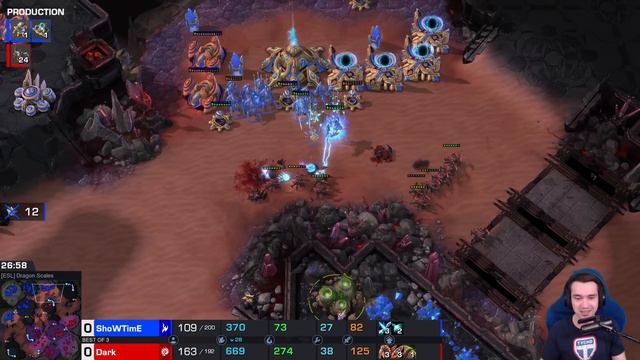 This StarCraft 2 match is a WILD RIDE. Strap in. (Dark vs Showtime) смотреть онлайн