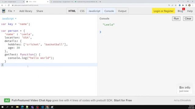 JavaScript Object Creation using new Object and Object.create method - ECMAScript