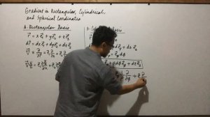 Gradient in rectangular, cylindrical, and spherical coordinates (20210721)