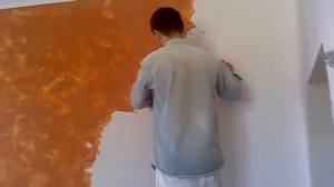 Ремонт стен Венецианка Портал для камина Часть 4