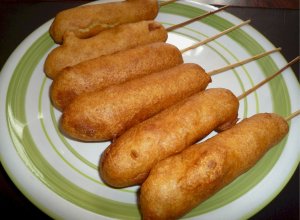 Корн дог или соска в тесте. Легко, быстро, вкусно.
