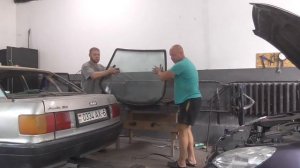 как самому вклеить стекло в авто вклеиваем стекло в ауди 80 б3