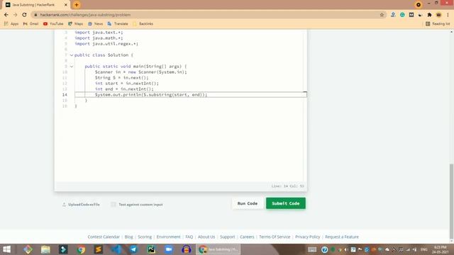 HackerRank Java Substring problem solution in Java | Java problems solutions | Programmingoneonone