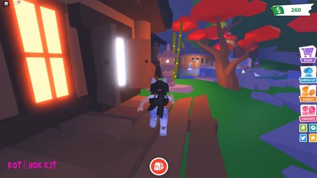 Зимнее обновление АДОПТ МИ Коньки и снежная зима Котёнок Кэт играет ADOPT ME ROBLOX смотреть онлайн