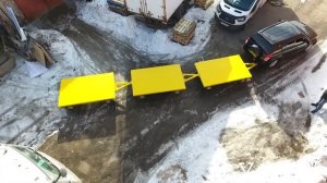 Тележка-прицеп на 4 тонны с 2мя поворотными осями.