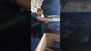 Снятие бампера и промывка радиатора на Audi A4/B5
