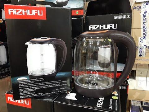 Ремонт электрического чайника со стеклянным корпусом AIZHUFU AZF3- 1818 смотреть онлайн