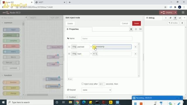 NODE RED | MQTT PUBLISH/SUBSCRIBE DEMO | NODE RED TUTORIAL смотреть онлайн