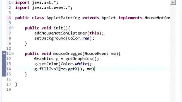 How To Paint On Java Applet смотреть онлайн