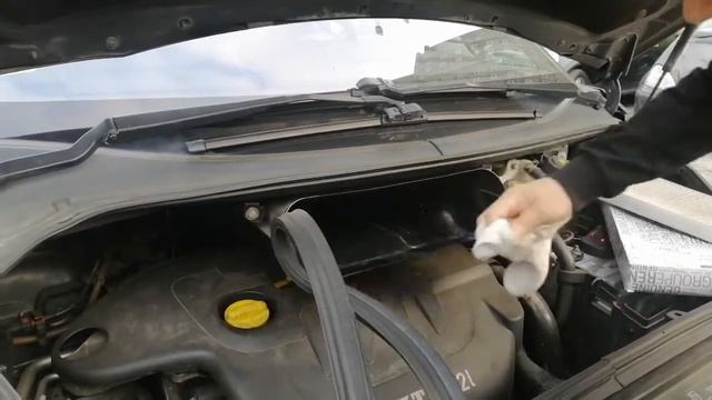 Замена фильтра салона на Renault Grand Espace 4. смотреть онлайн