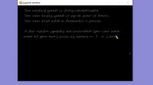 Python coding. Animate your handwriting in pygame. Part 1.