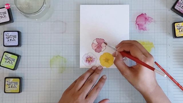 Watercolored Petunias with Taheerah