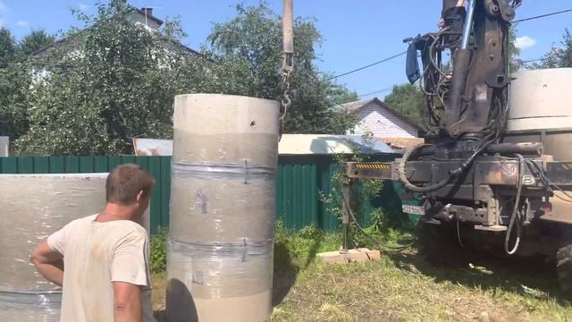 Копка колодца в Московской Области.Бурение колодца машиной за день. Колодец под ключ ?. смотреть онлайн