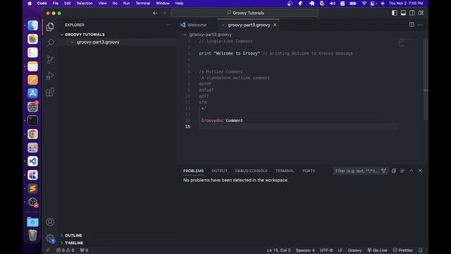 Ep 17 | ProgrammingConcepts | ? Groovy Comments, Keywords, Variables & Data Types??