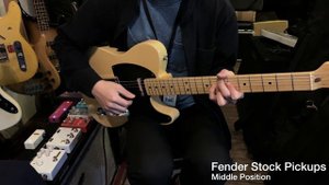 Lindy Fralin Blues Special Tele and Fender Stock Pickups Comparison (no EQ)