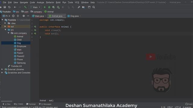 OOP 17 - Java Interface in Sinhala смотреть онлайн