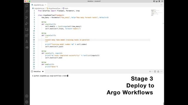 Metaflow on Kubernetes and Argo Workflows [no sound]