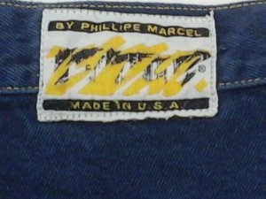 Vintage Jeans 80s Phillipe Marcel Pleated Baggy Blue USA- Made RARE.
