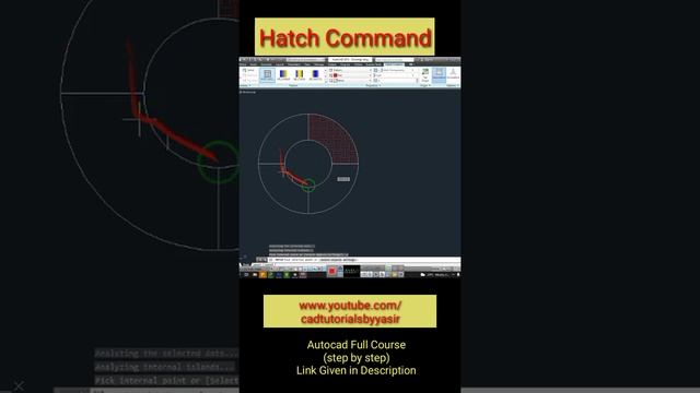 Hatch Command in Autocad | cad tutorials by yasir