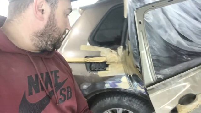 Локальная покраска. Красим в кант. Как покрасить в ребро!