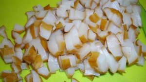 Салат с копченым кальмаром