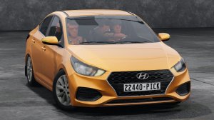 Необычный краш-тест Hyundai Solaris с менекенами в BeamNG.drive