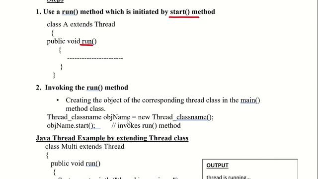 Different ways of creating a Thread in JAVA смотреть онлайн