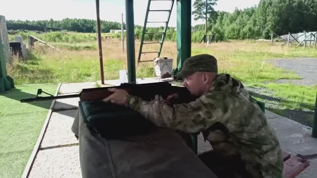 карабин ВПО 123. 7.62_54  пуля  барнаул SP. 100 метров