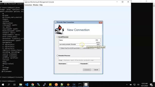 How to monitor Java application's performance and Heap Memory by Inbuilt JConsole tool