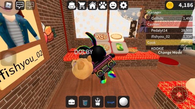 Roblox: I Work So Much At Pizza Place As Cartoony Rainbow Avatar(2). смотреть онлайн