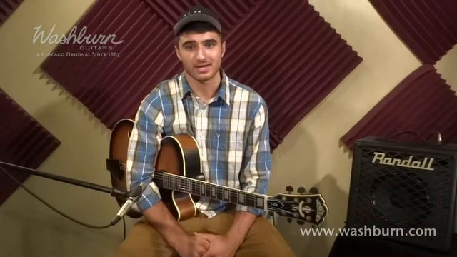 The Washburn J600 Vintaged Jazz Guitar смотреть онлайн