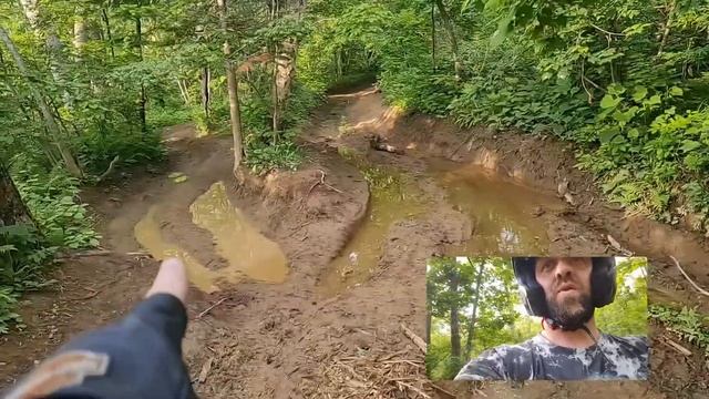 Africa twin 650 хардэндуро, прохват после дождя по грязи, глине!! смотреть онлайн