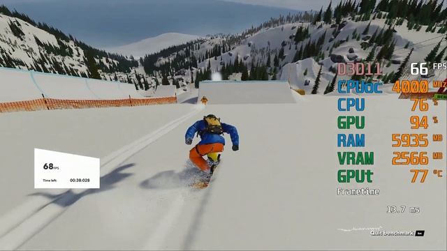 AMD Radeon RX 570 -- AMD Athlon 3000G Overclocked -- STEEP FPS Test смотреть онлайн