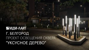 ЛАНДШАФТНОЕ ОСВЕЩЕНИЕ для сквера в центре БЕЛГОРОДА