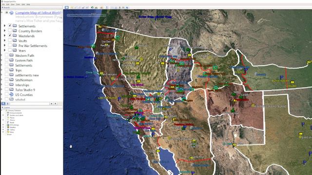 ДИНАМИЧЕСКАЯ КАРТА всей истории мира FALLOUT в GOOGLE EARTH [Redux] смотреть онлайн