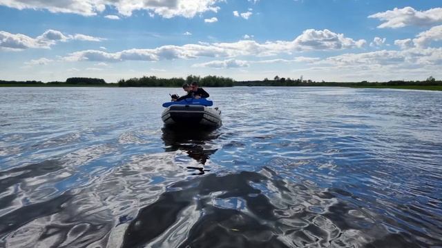 Лодка MISHIMO (МИШИМО) LITE 335 с мотором SUZUKI 9.9 встреча на рыбалке
