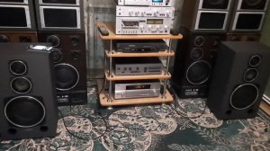 напольные колонки орбита и усилитель радиотехника у-101