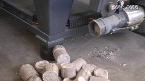 Брикетировочный пресс WEIMA C 150. Прессование текстильной пыли.