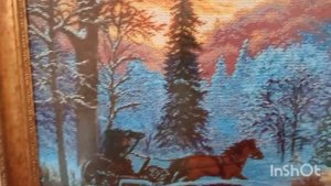 Вышивка бисером. 1 часть/Моя картина "Ночь перед рождеством/Начало моего хобби/