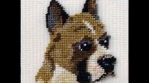 Top Cross Stitch Dog Designs From Kreinik Silk Gauze collection at www.abullrun.com