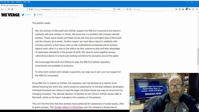 Breaking News - Microsoft, GitHub and 996.ICU смотреть онлайн