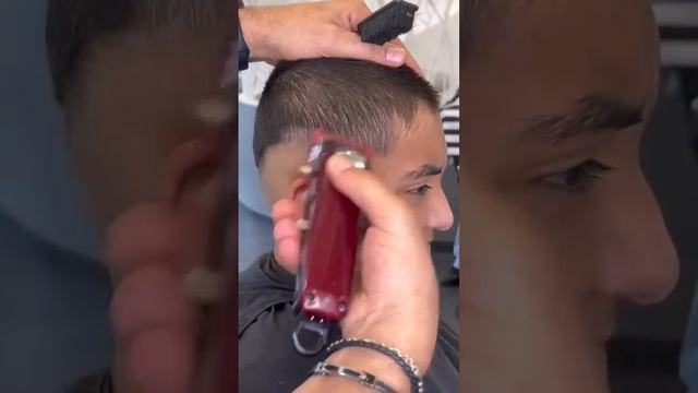 ضحك من حلاوة الروح?☑️#tutorial #buzzcut