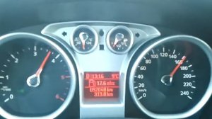 Ford Focus 2.0 Tdci Powershift acceleration 105km/h-195km/h