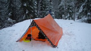 Депрессивная зима пожирает слабых - 3 \ Поход по Карельскому лесу \ Январь